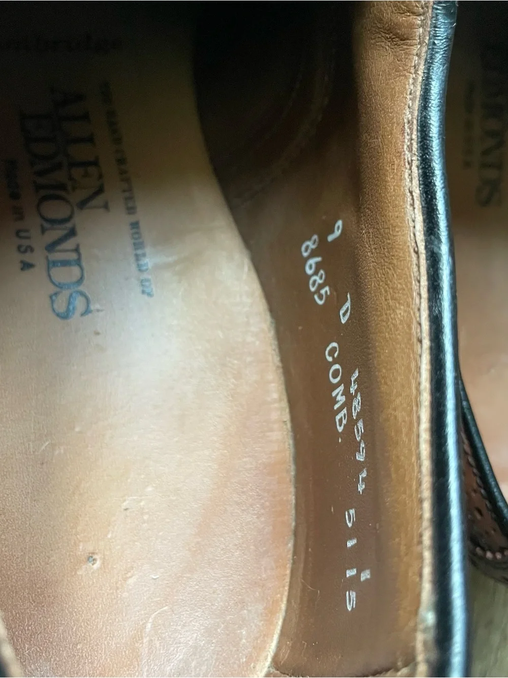 Allen Edmonds McAllister Cambridge Wingtip Oxford Dress Shoe Brown Men's